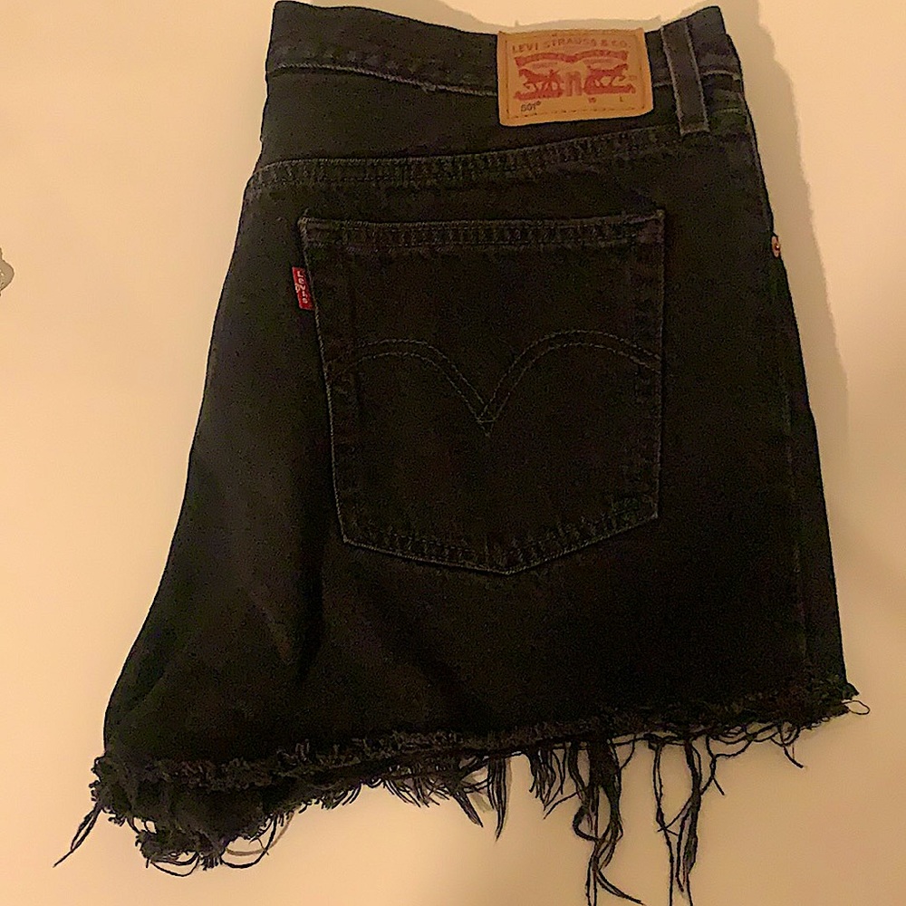 Levi’s Black denim shorts